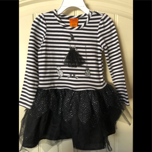 Toddler girl black and white stripped tutu dress - Picture 1 of 2